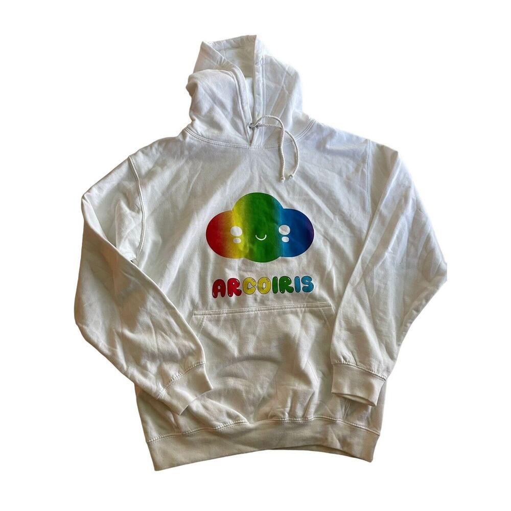 JxBalvin By Friendswithyou Sweater White Size M Arcoíris 80% Cotton‎